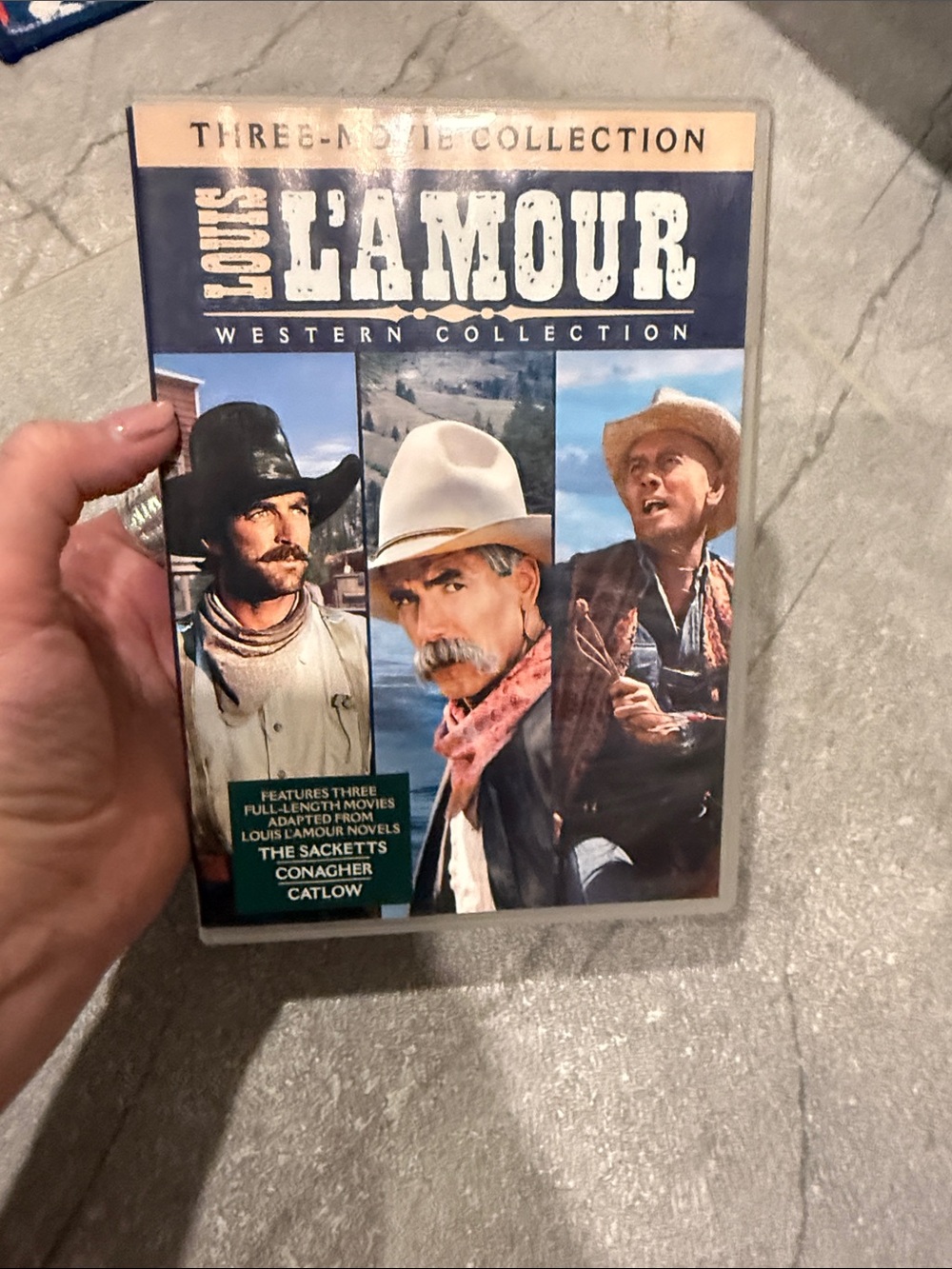LOUIS L'AMOUR Western Collection DVD - Blue & Tan Cover